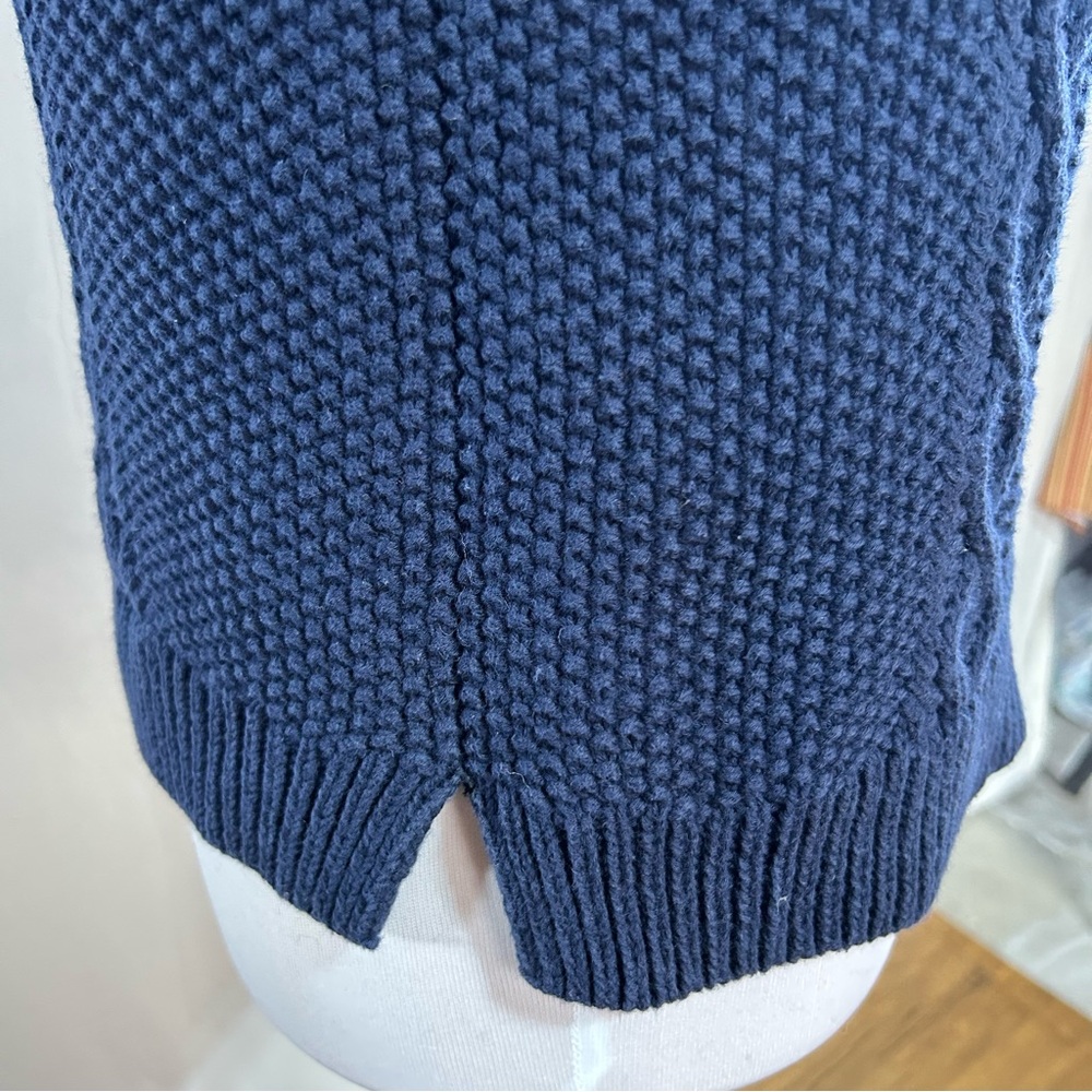 J. Crew Navy Cable Knit Sweater - Picture 4 of 16